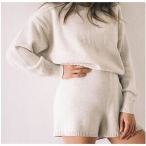 Millk Cream Organic Cotton Shorts M